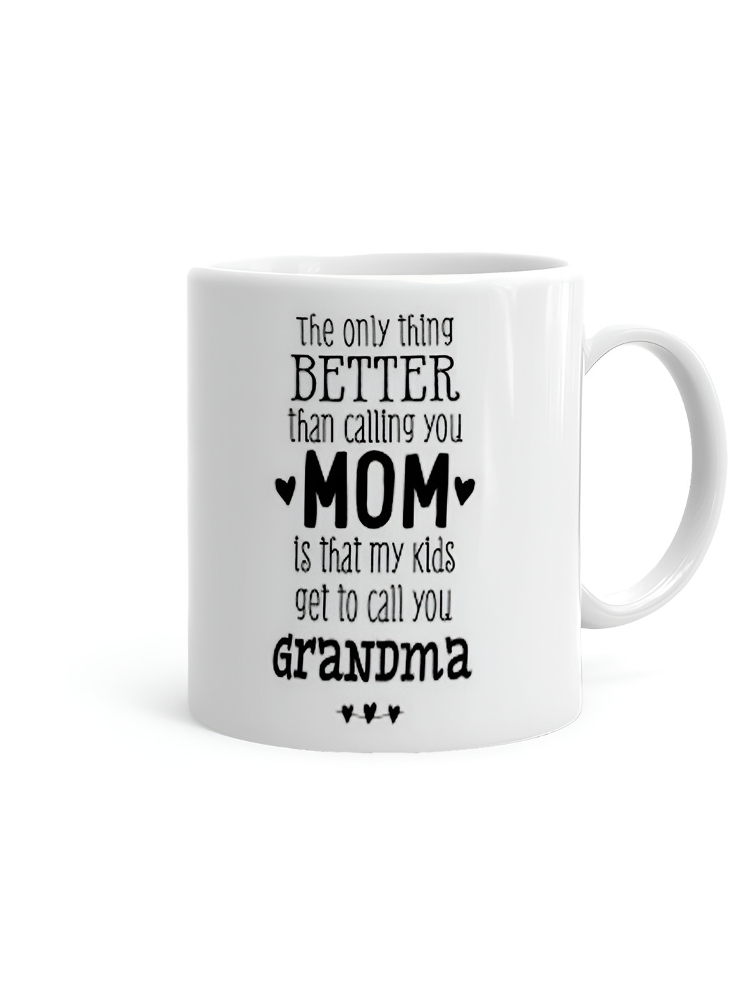 Khakee Maanav Name Personalised White Typography Ceramic Microwave Safe Mug-325ml