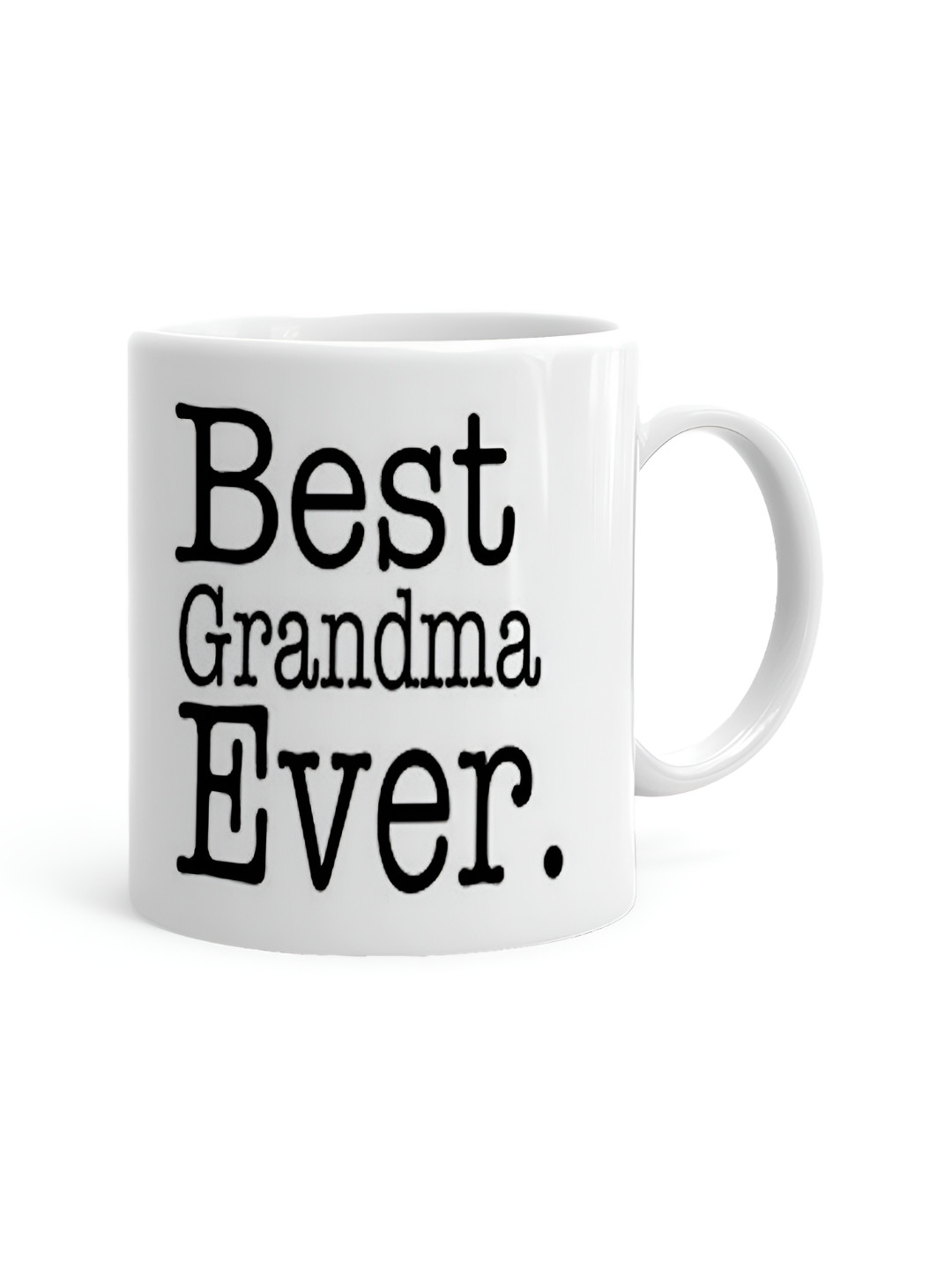 Khakee Mohamed Name Personalised White Typography Ceramic Microwave Safe Mug-325ml