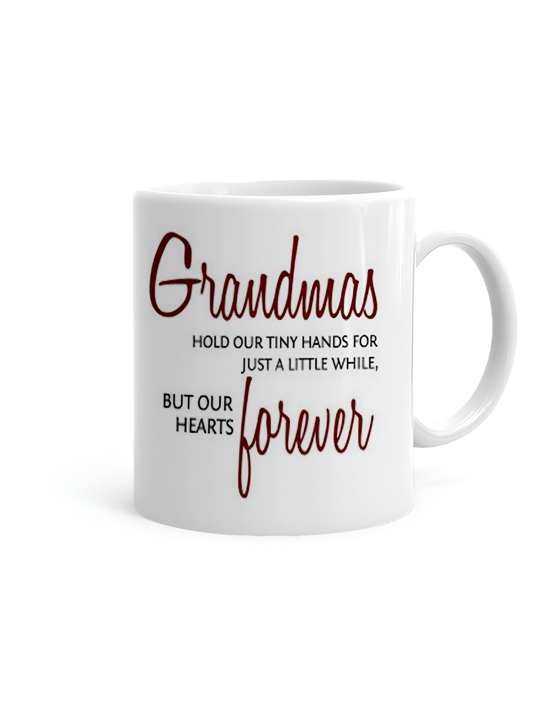 Khakee Arawalii Heron White Typography Ceramic Microwave Safe Mug-325ml