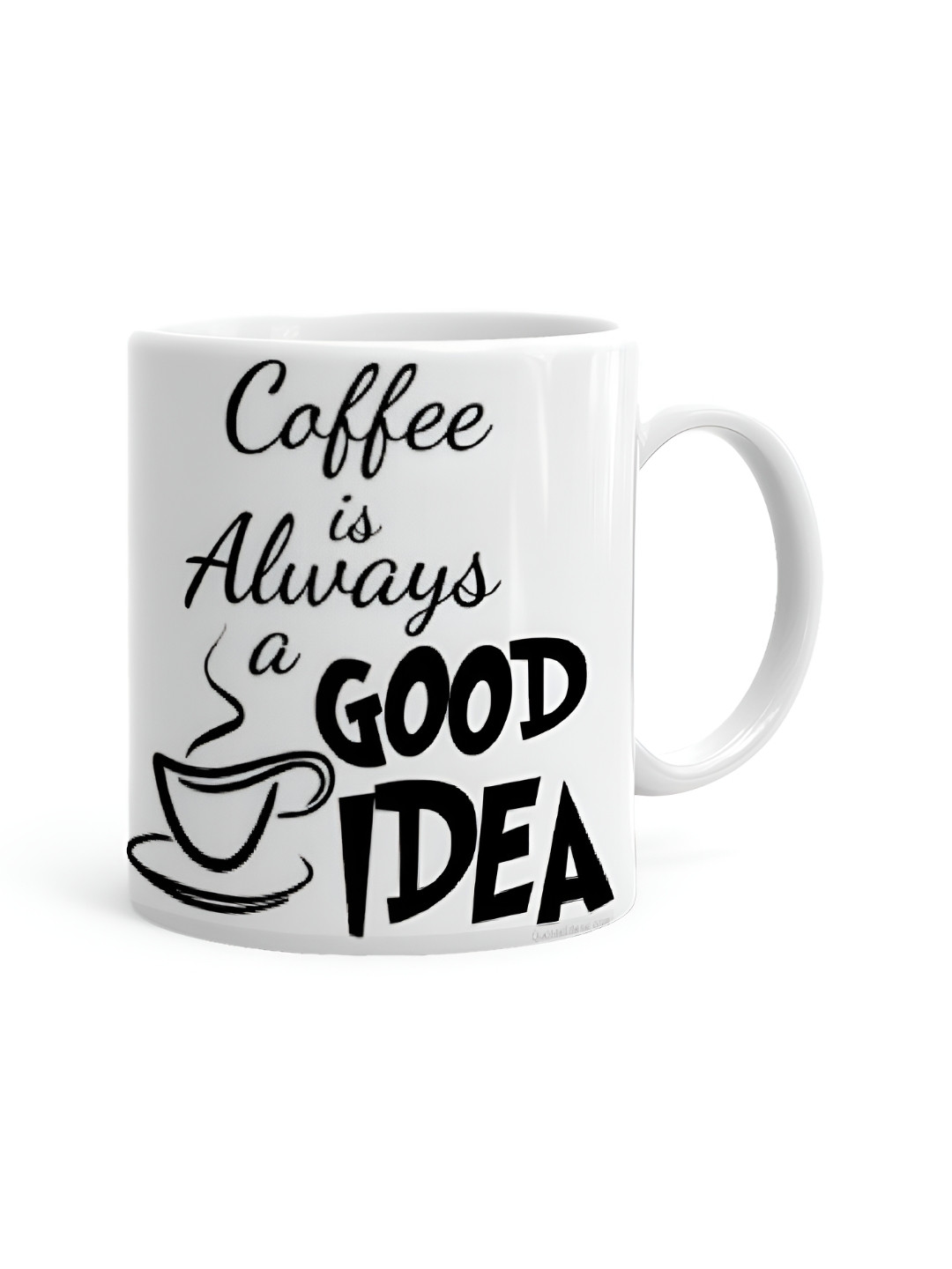 Khakee Bhai Ho to Aisa White Typography Ceramic Microwave Safe Mug-325ml