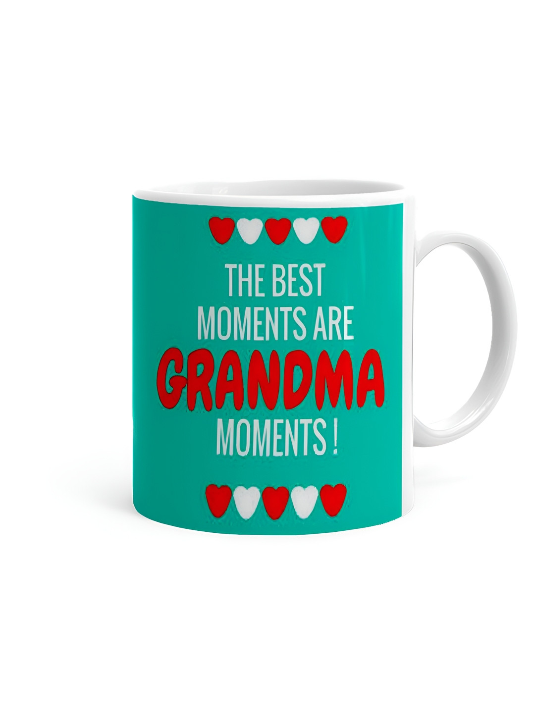 Khakee Happy Daughters Day My Princess White Typography Ceramic Microwave Safe Mug-325ml