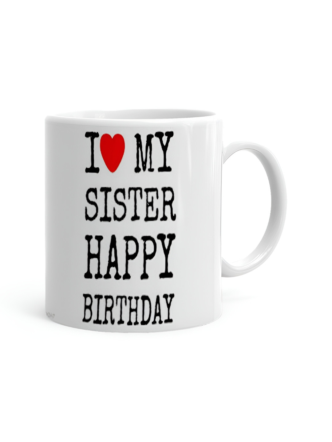 Khakee Ashvath White Typography Ceramic Handmade Mug-325ml