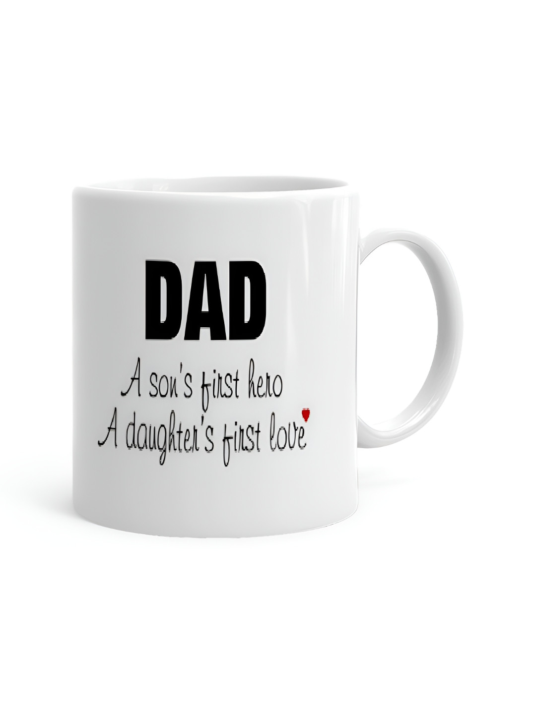 Khakee Happy Anniversary For My Husband White Typography Ceramic Microwave Safe Mug-325ml