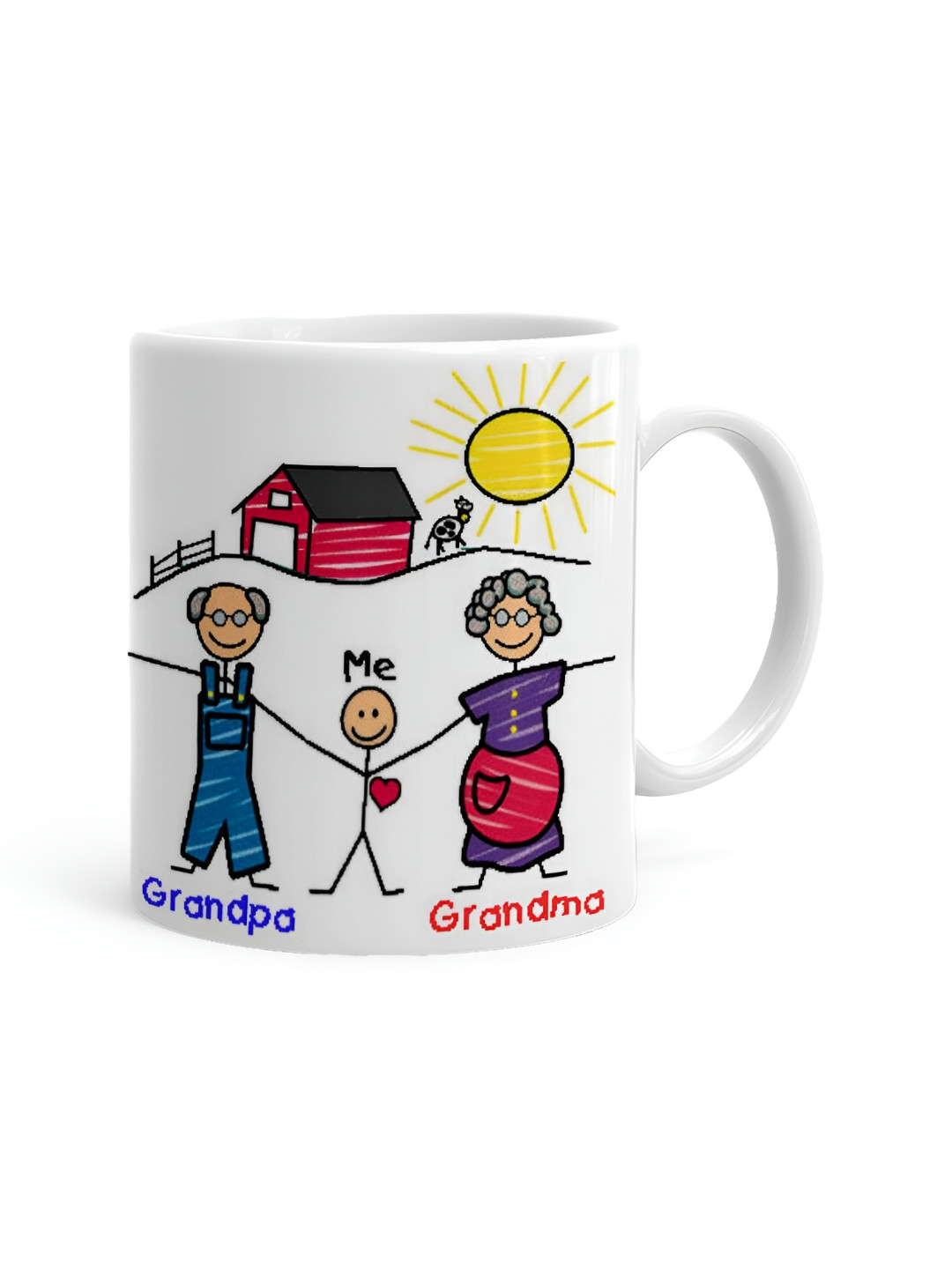 Khakee Love You Mummy White Graphic Ceramic Microwave Safe Mug-325ml