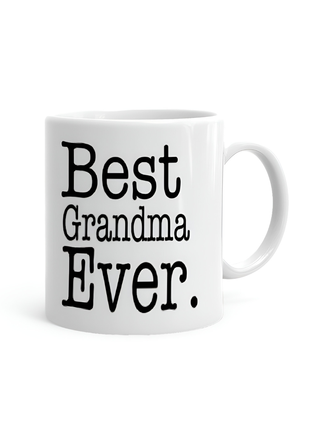 Khakee I Call Her Grandma White Typography Ceramic Handmade Mug-325ml