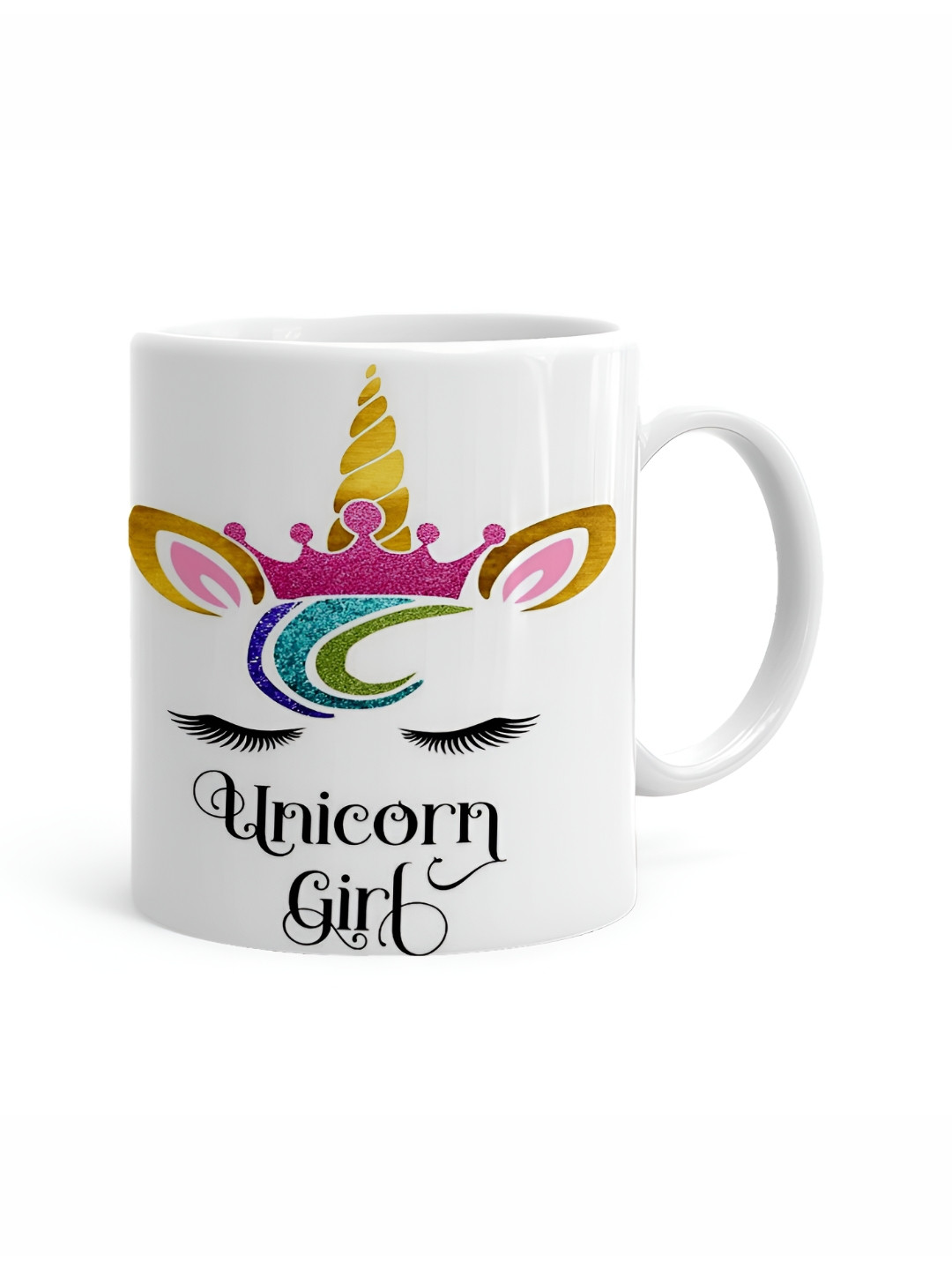 Khakee Super Mom White Typography Ceramic Handmade Mug-325ml