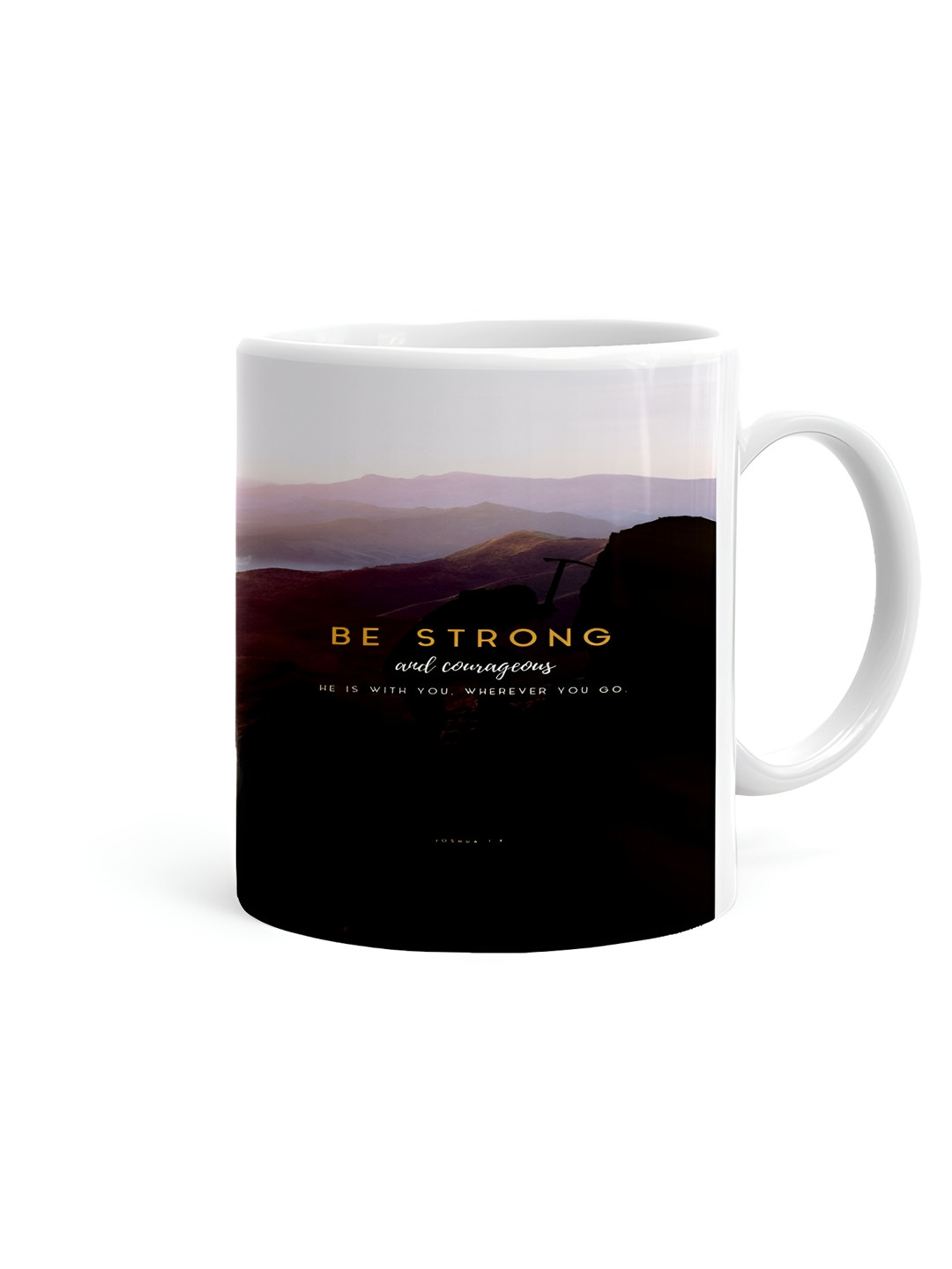 Khakee Amore White Typography Ceramic Microwave Safe Mug-325ml