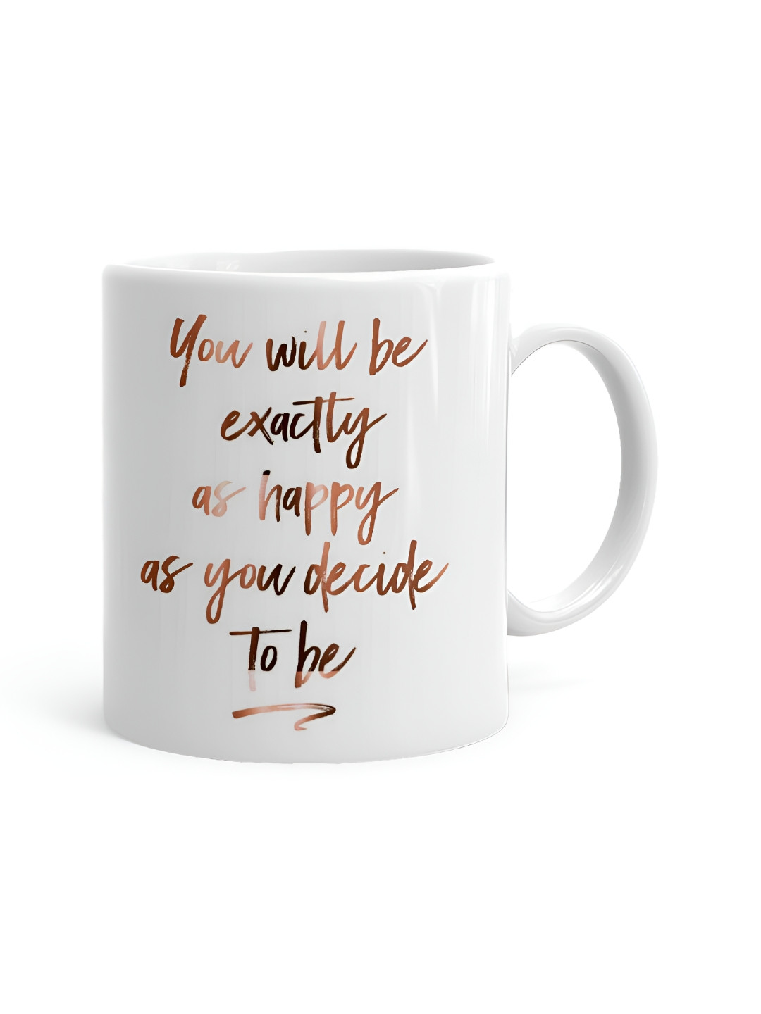 Khakee Rajasthani Mandana Design White Typography Ceramic Handmade Mug-325ml