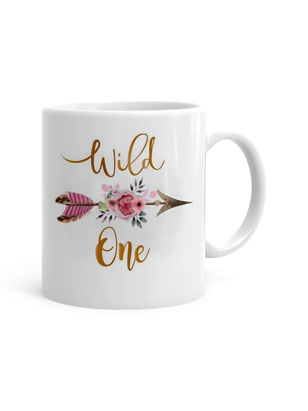 Khakee The Good Think In Life Are Better With You White Typography Ceramic Handmade Mug-325ml