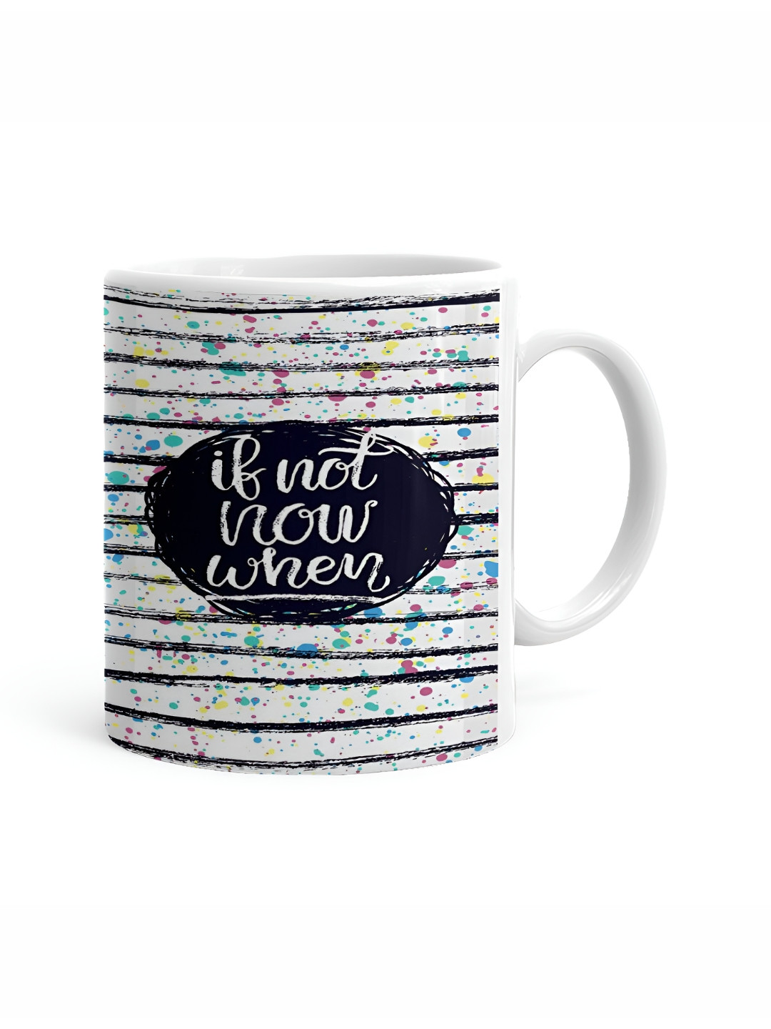 Khakee To The Best Mom In The World White Typography Ceramic Handmade Mug-325ml
