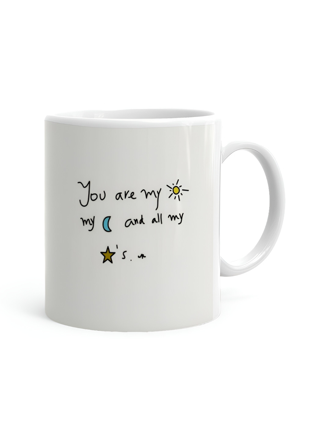 Khakee Zaid Name Personalised White Typography Ceramic Microwave Safe Mug-325ml