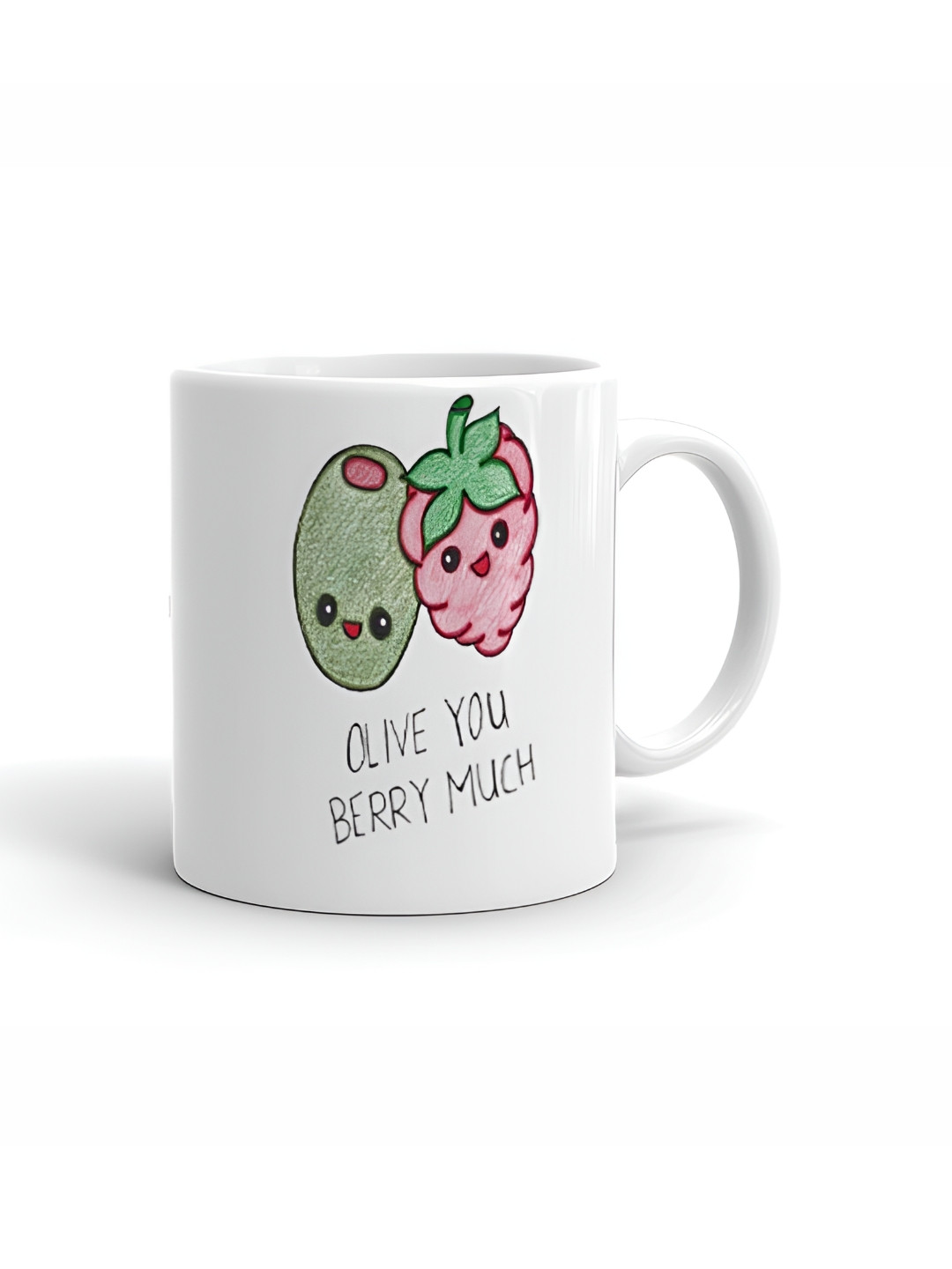 Khakee Premia Series Grandeur White Typography Ceramic Handmade Mug-325ml