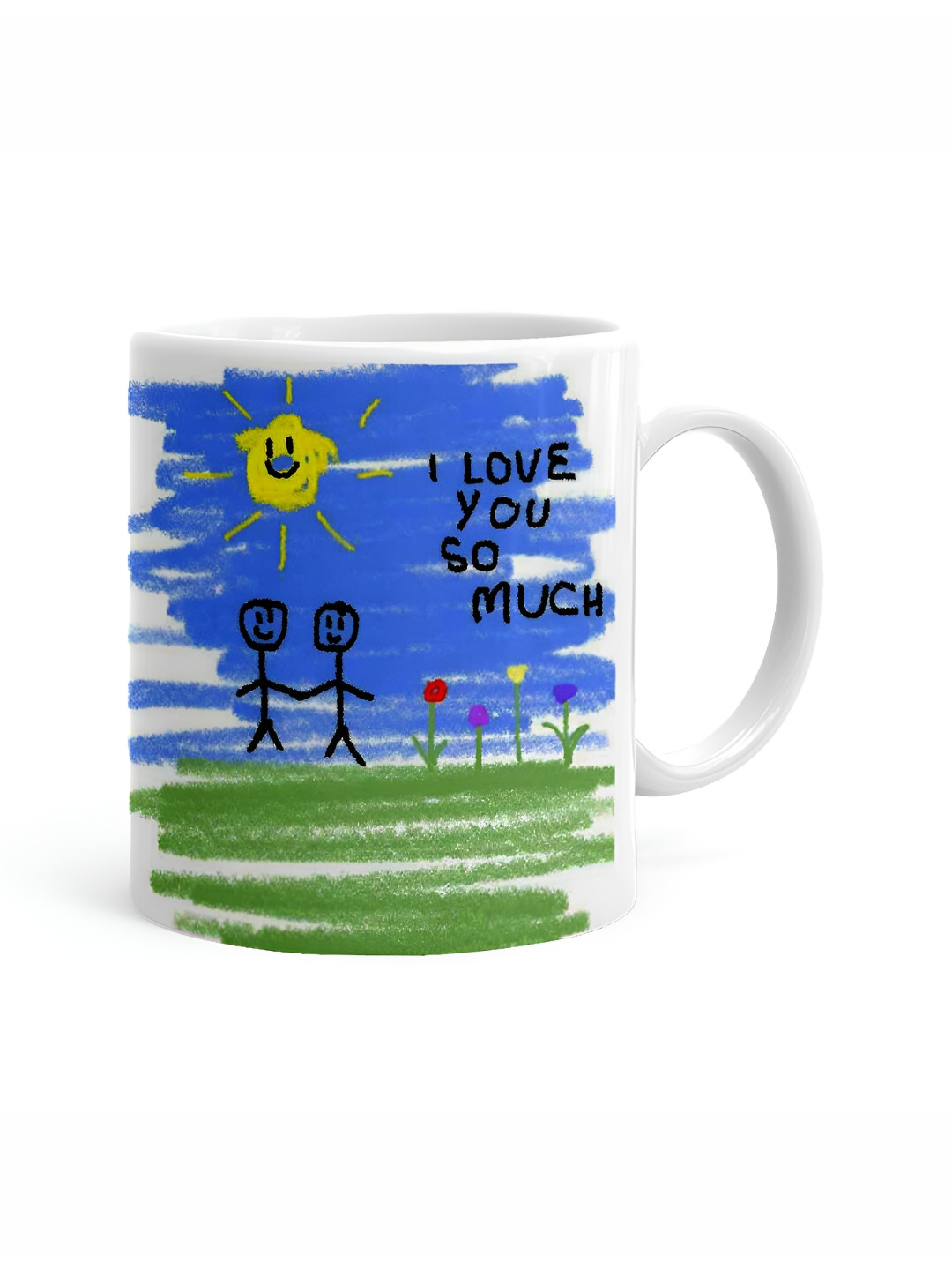 Khakee Happy Fathers Day Some People Dont Believe in Heroes White Typography Ceramic Microwave Safe Mug-325ml