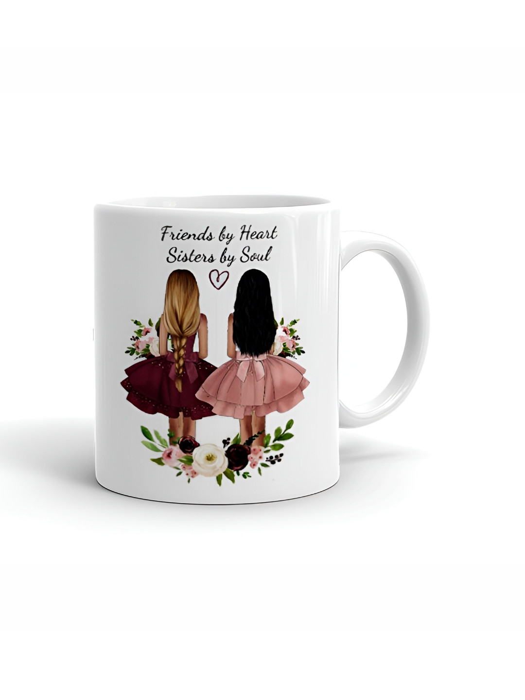 Khakee Personalised Sweetheart Sip White Typography Ceramic Handmade Mug-325ml