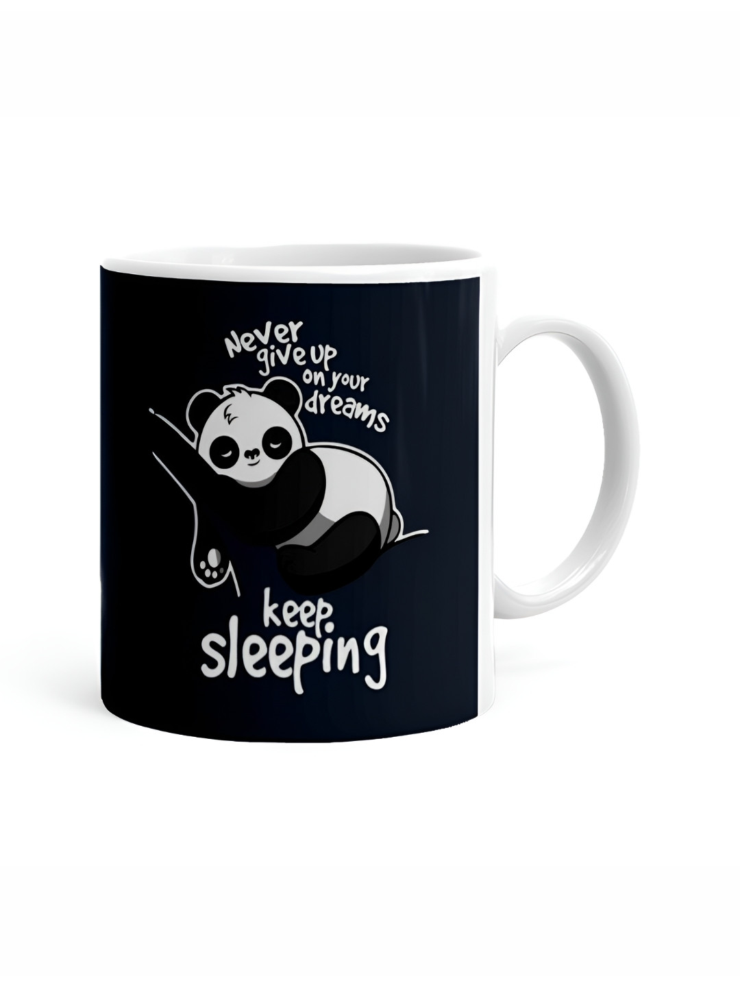 Khakee I Love You Dadi Maa White Typography Ceramic Handmade Mug-325ml