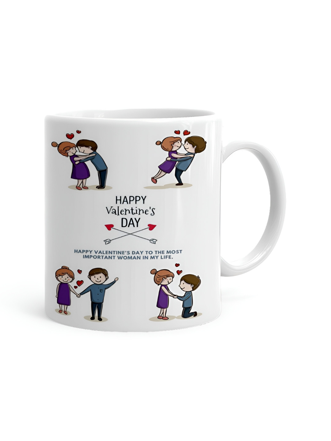 Khakee My Blood Group Is Tea Positive White Typography Ceramic Handmade Mug-325ml