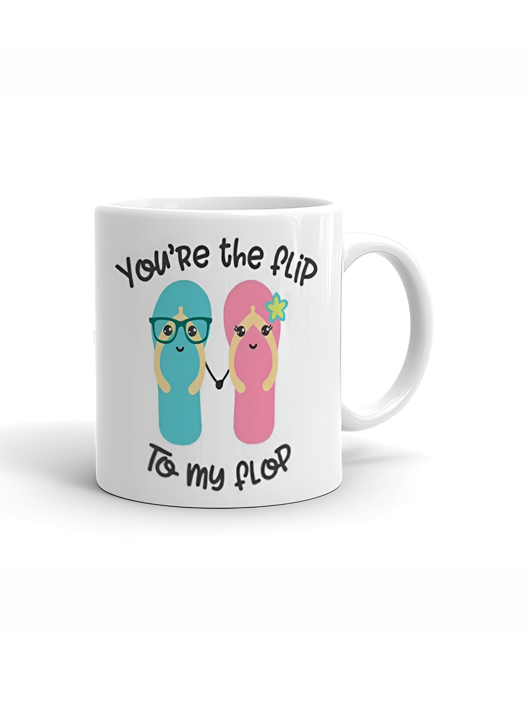 Khakee O Stree Chai Piyogi White Typography Ceramic Microwave Safe Mug-325ml