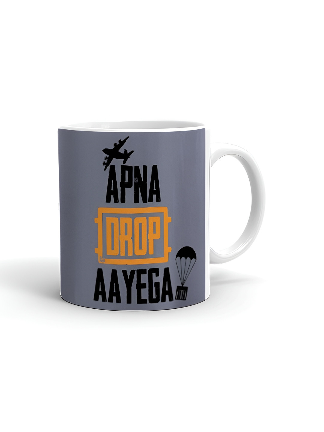 Khakee Best Dadu Ever White Typography Ceramic Handmade Mug-325ml