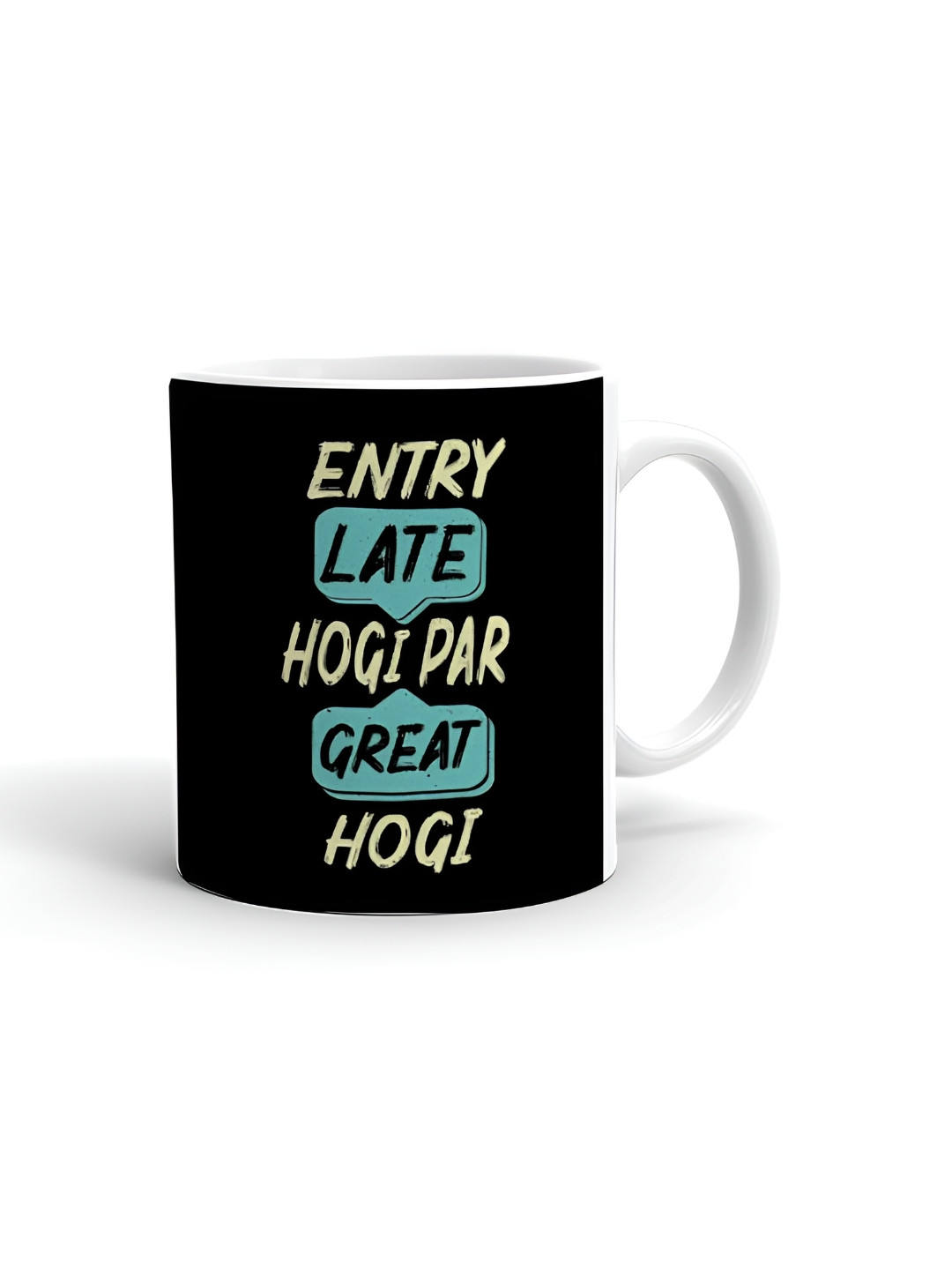 Khakee Personalised Leo Zodiac White Typography Ceramic Microwave Safe Mug-325ml