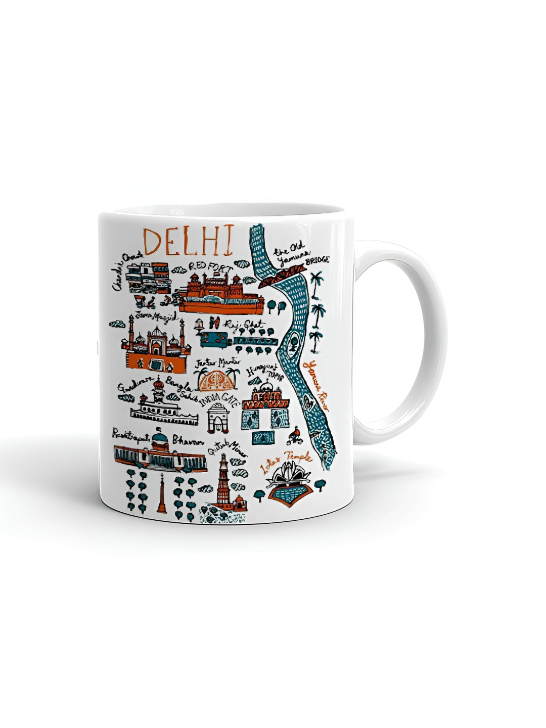 Khakee The Great Indian Mother Quotes White Typography Ceramic Microwave Safe Mug-325ml