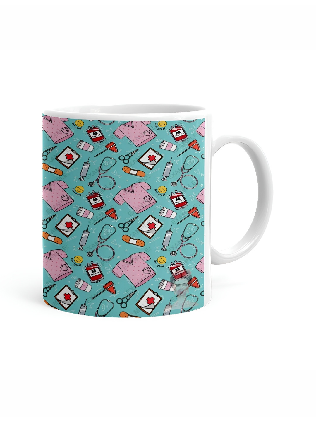 Khakee Flora Sunset White Conversational Ceramic Microwave Safe Mug-325ml