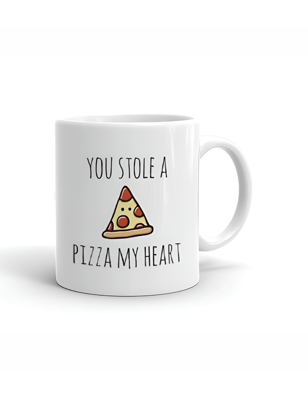 Khakee Premium & Golden Design White Typography Ceramic Handmade Mug-325ml