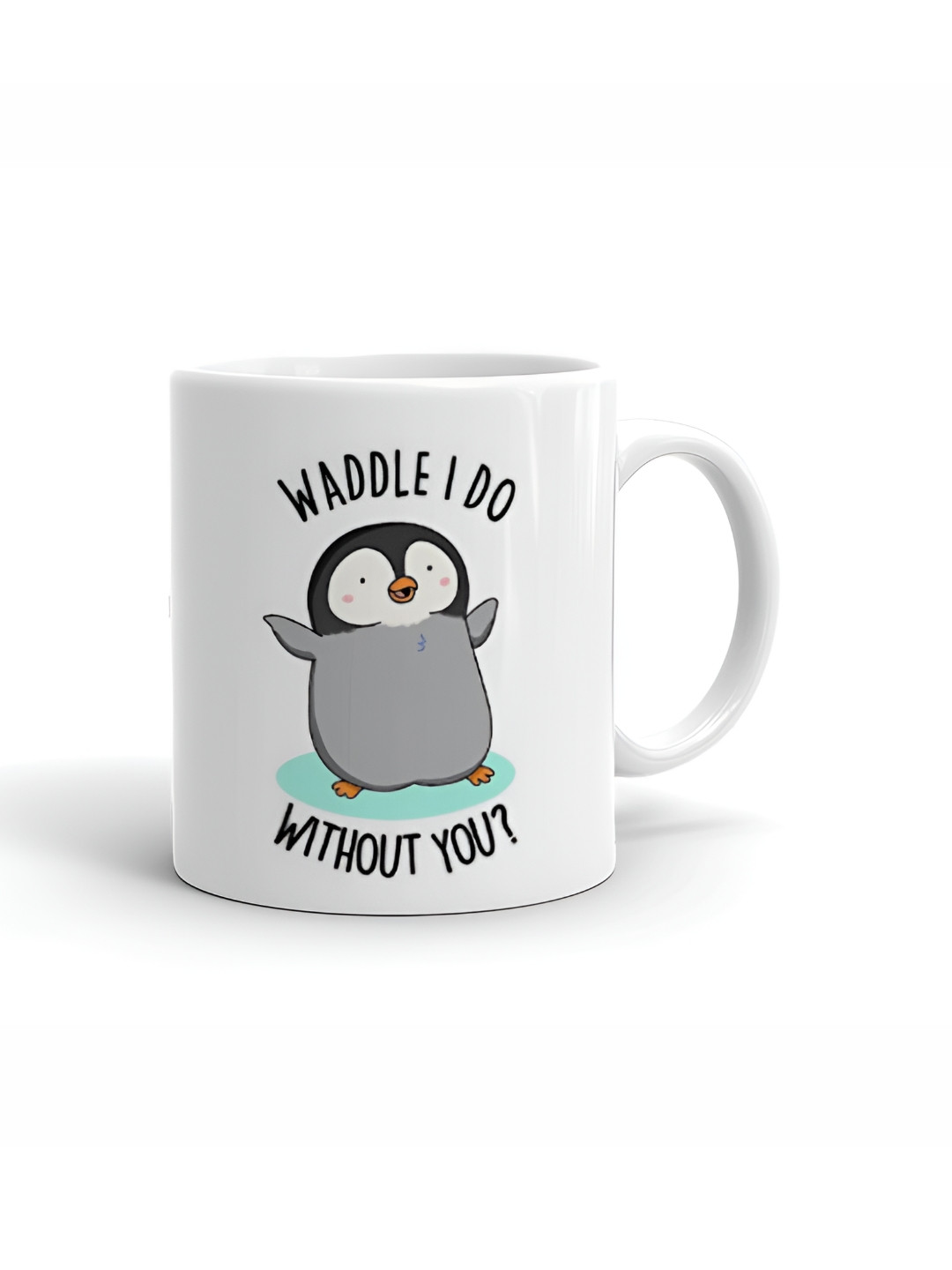 Khakee F.R.I.E.N.D.S White Typography Ceramic Microwave Safe Mug-325ml