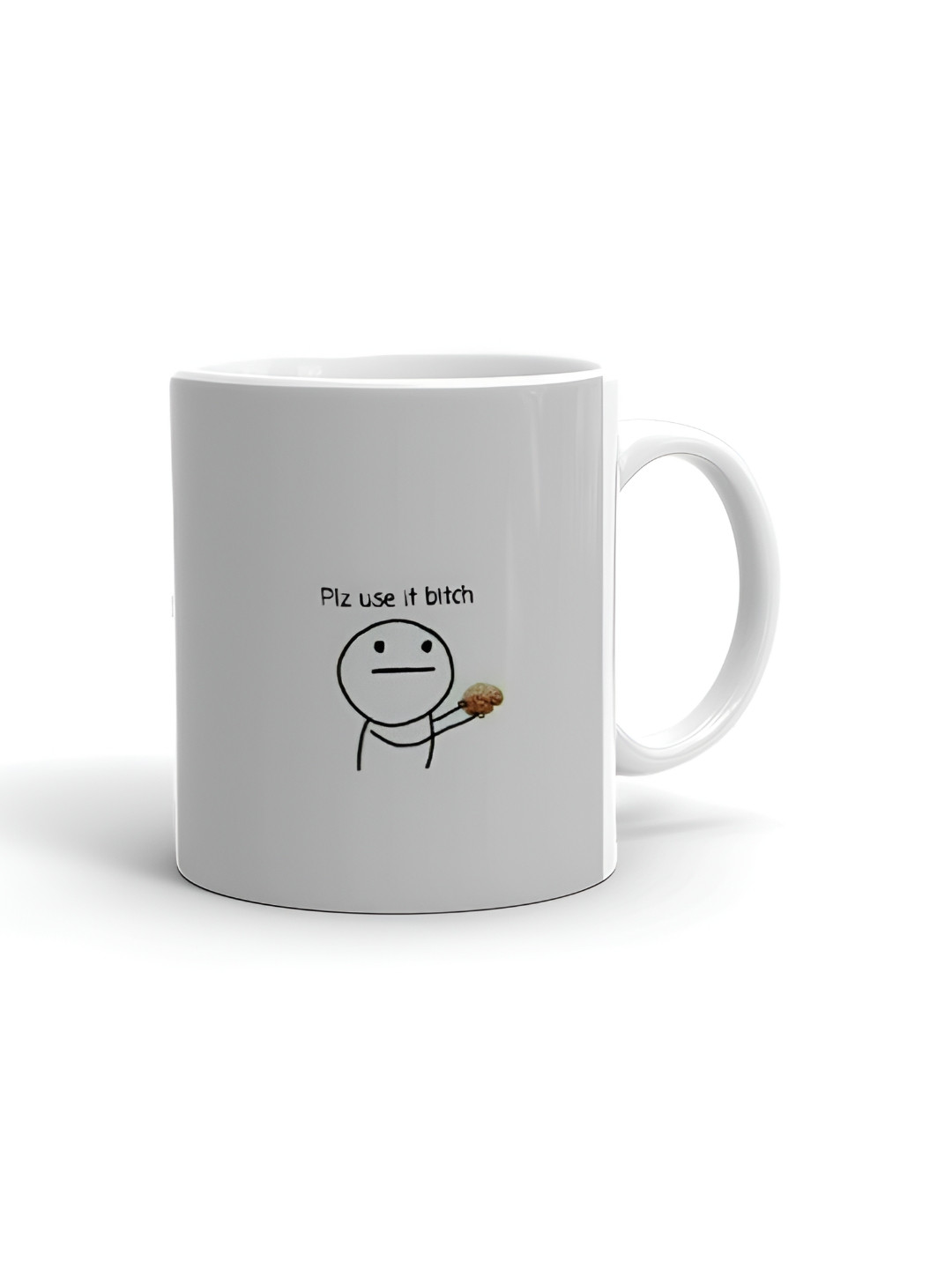 Khakee Hotselling Pinteresty White Typography Ceramic Microwave Safe Mug-325ml