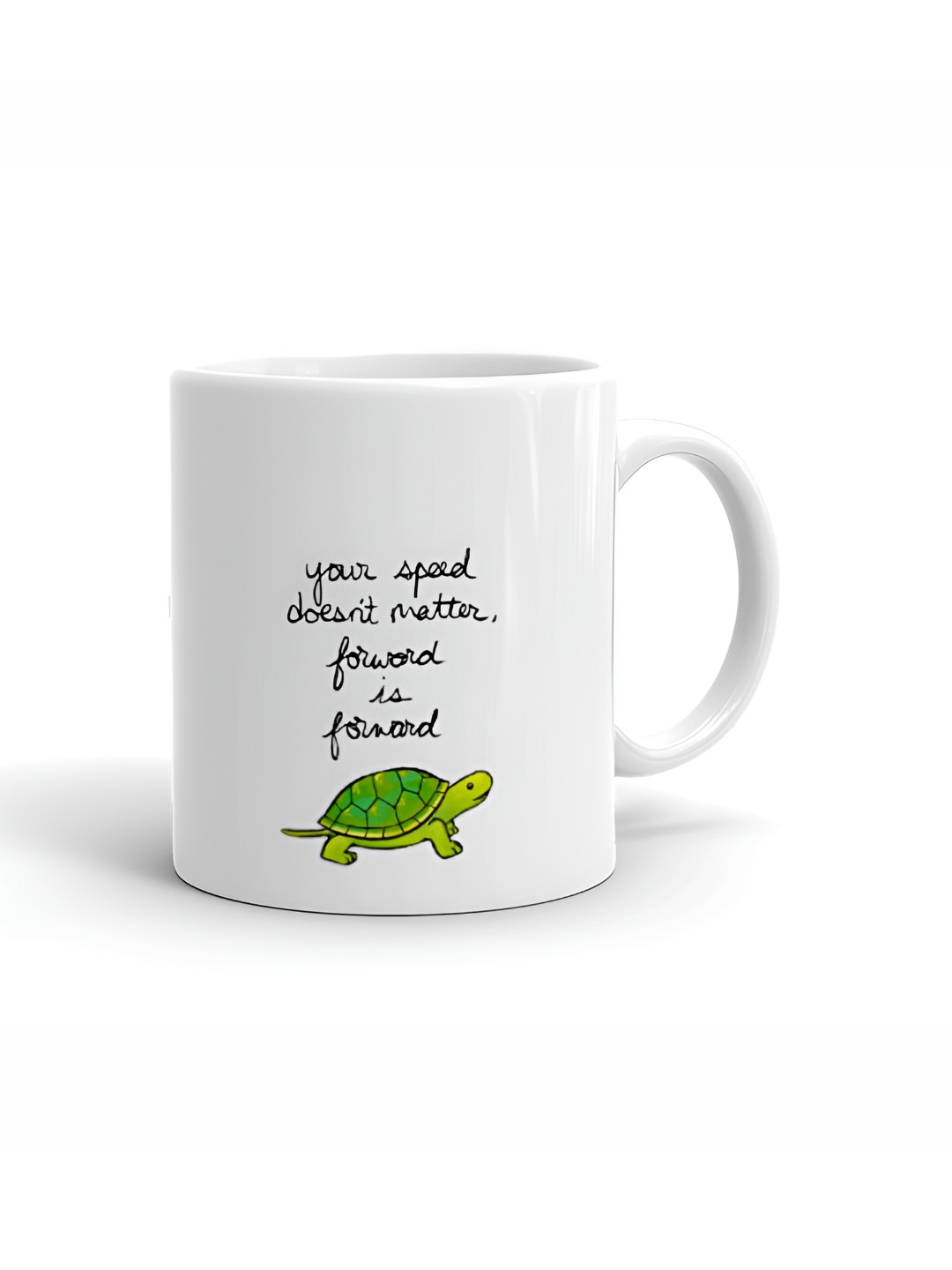 Khakee Feast Kohinoor White Typography Ceramic Handmade Mug-325ml