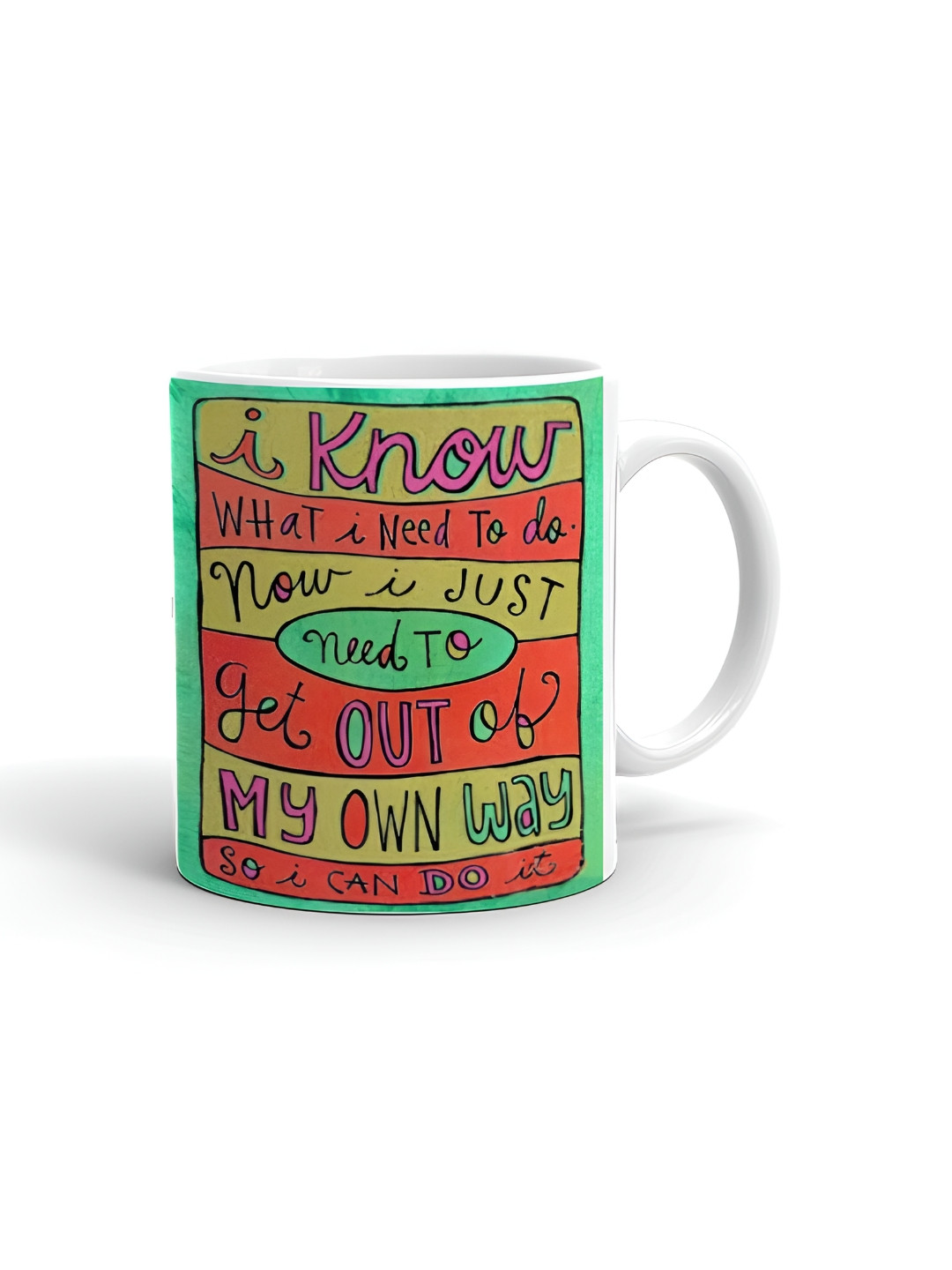 Khakee Dad Knows A Lot But Grandpa Knows Everything White Typography Ceramic Handmade Mug-325ml
