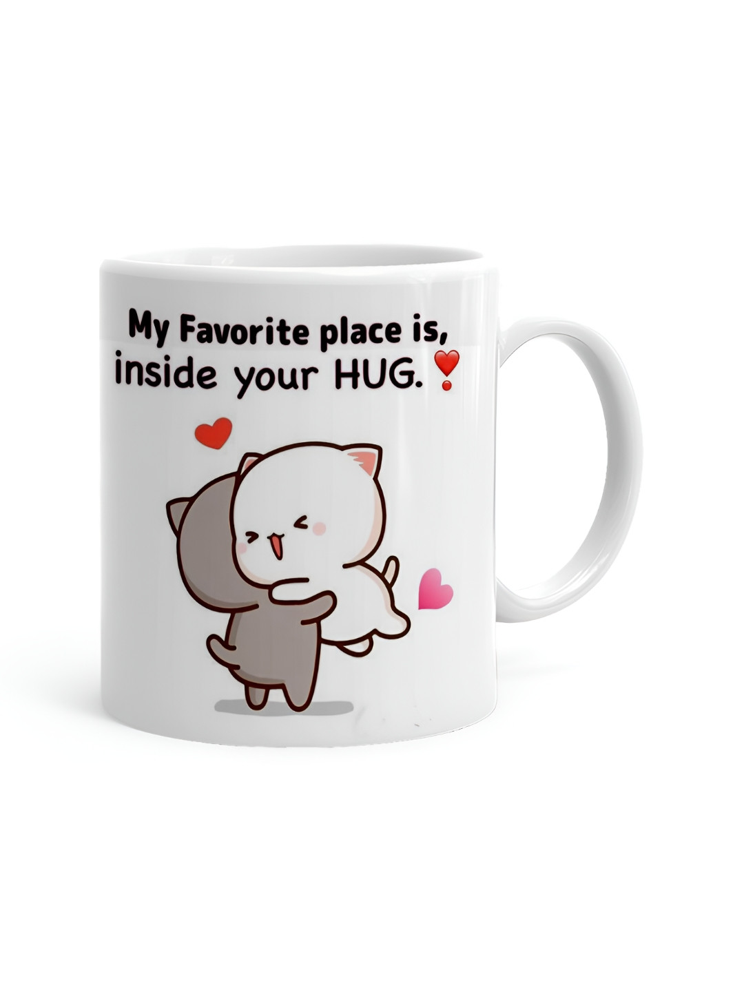 Khakee Best Husband White Typography Ceramic Microwave Safe Mug-325ml