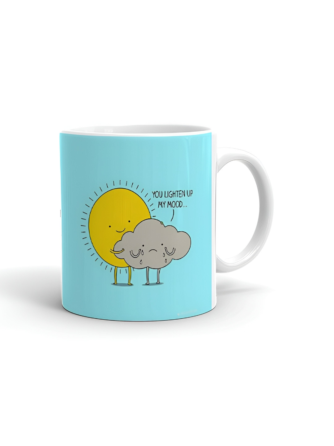 Khakee All I Need For a Perfect Day Is Your Smile White Typography Ceramic Microwave Safe Mug-325ml