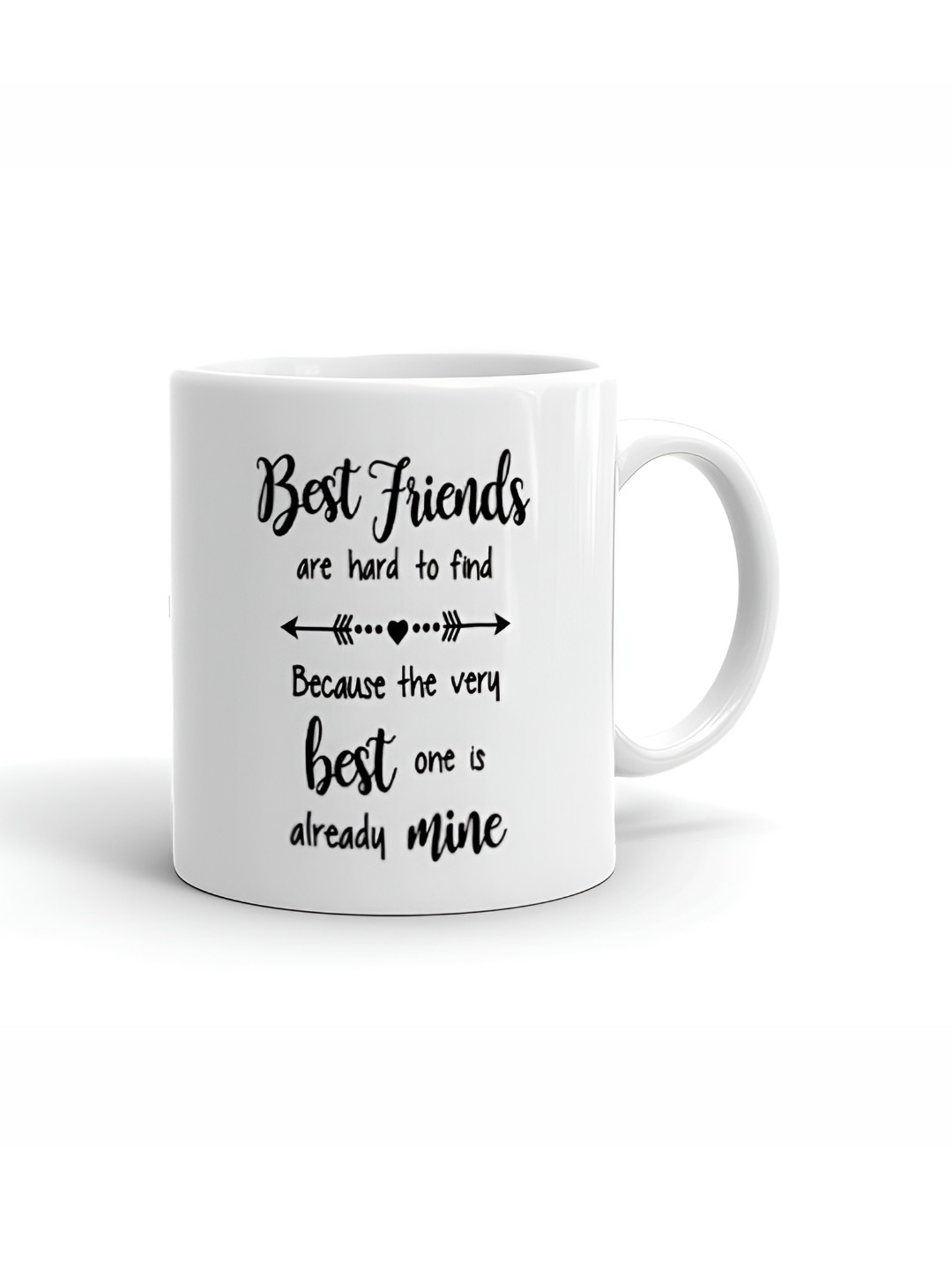 Khakee Personalised Single N Wise White Typography Ceramic Microwave Safe Mug-325ml