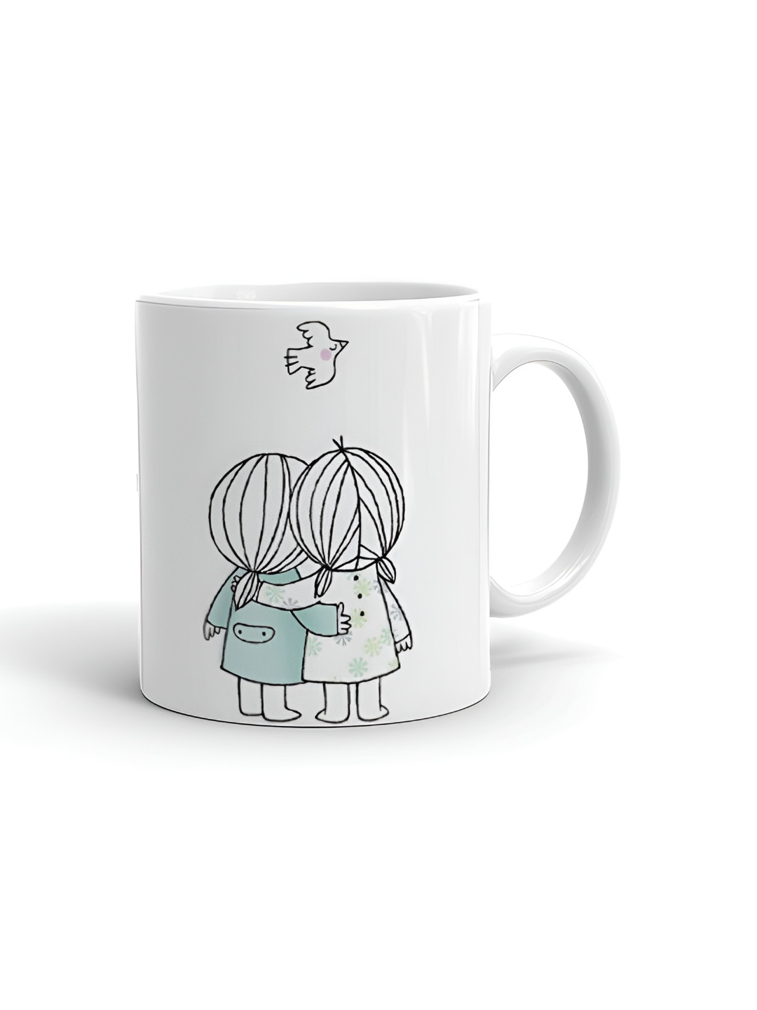 Khakee My Dad My Superhero White Conversational Ceramic Microwave Safe Mug-325ml