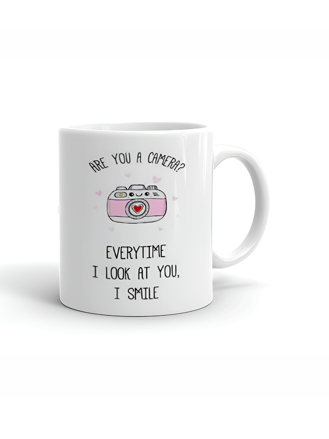 Khakee Personalised Caricature Birthday White Typography Ceramic Microwave Safe Mug-325ml