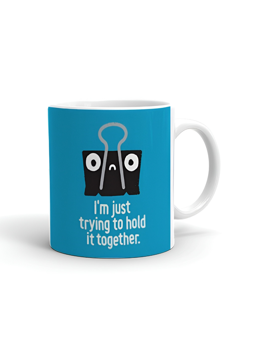 Khakee Bhai Behan Ki Yaari Sabse Pyari White Typography Ceramic Microwave Safe Mug-325ml