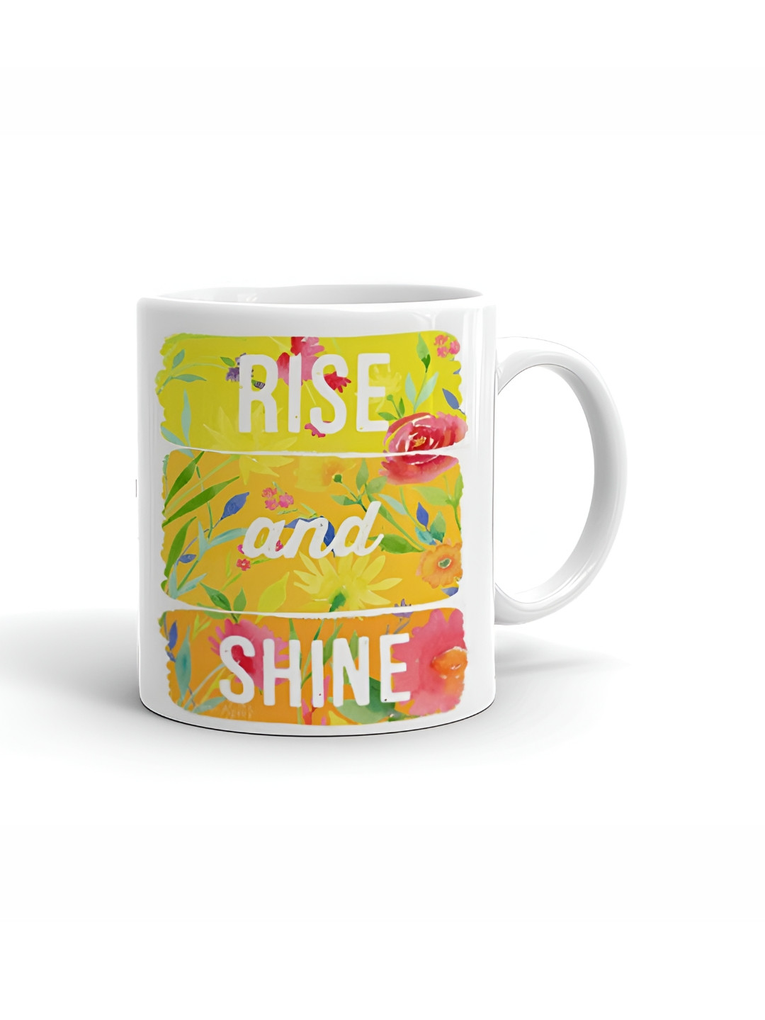 Khakee Chutney & Samosa Love White Typography Ceramic Microwave Safe Mug-325ml