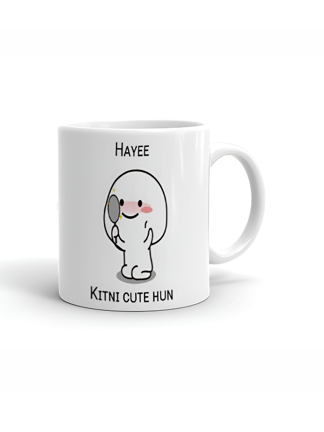 Khakee Happy Birthday Mom White Typography Ceramic Microwave Safe Mug-325ml