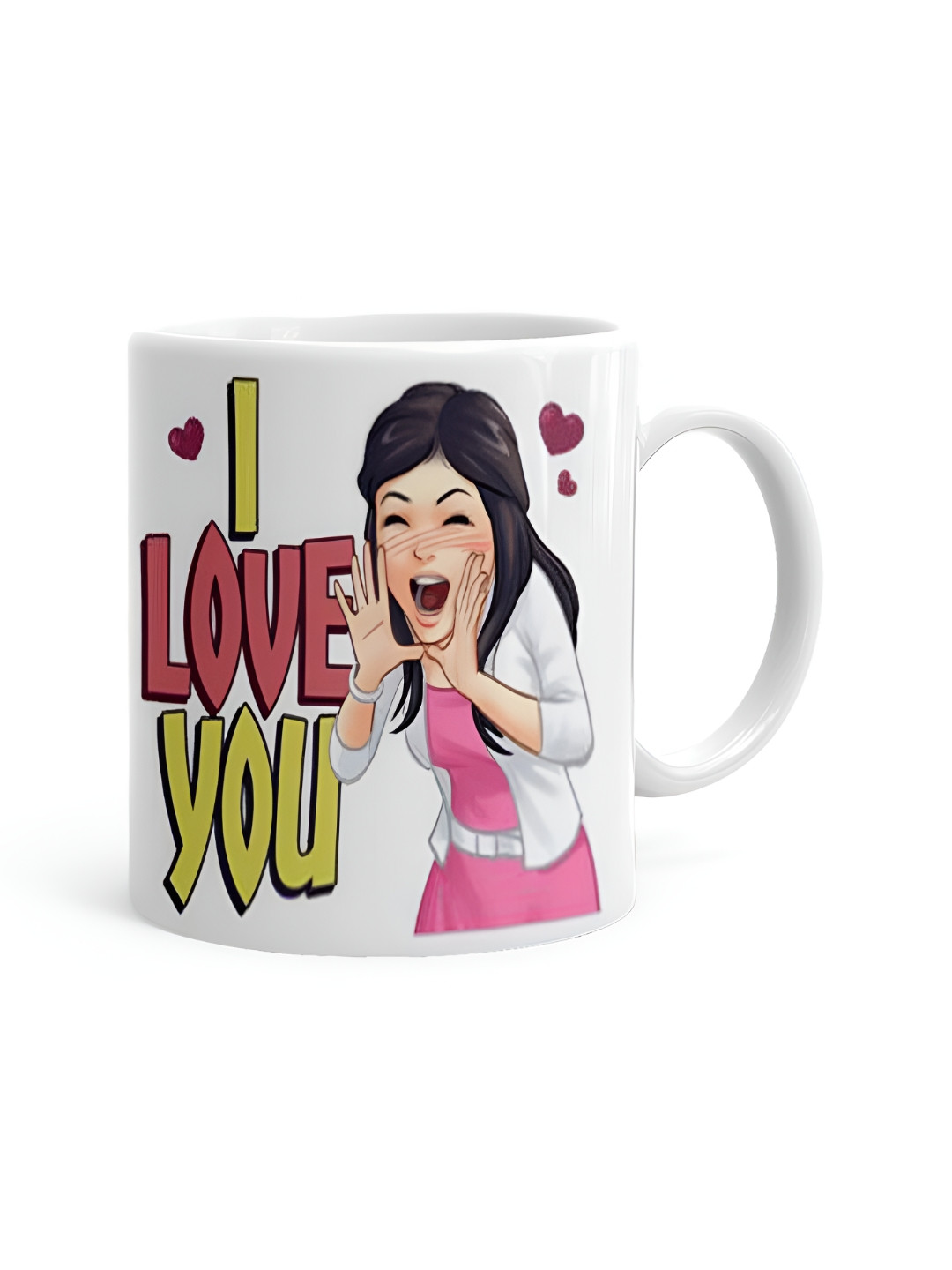 Khakee There Is No Place Higher Than On Daddys Shoulders White Typography Ceramic Microwave Safe Mug-325ml