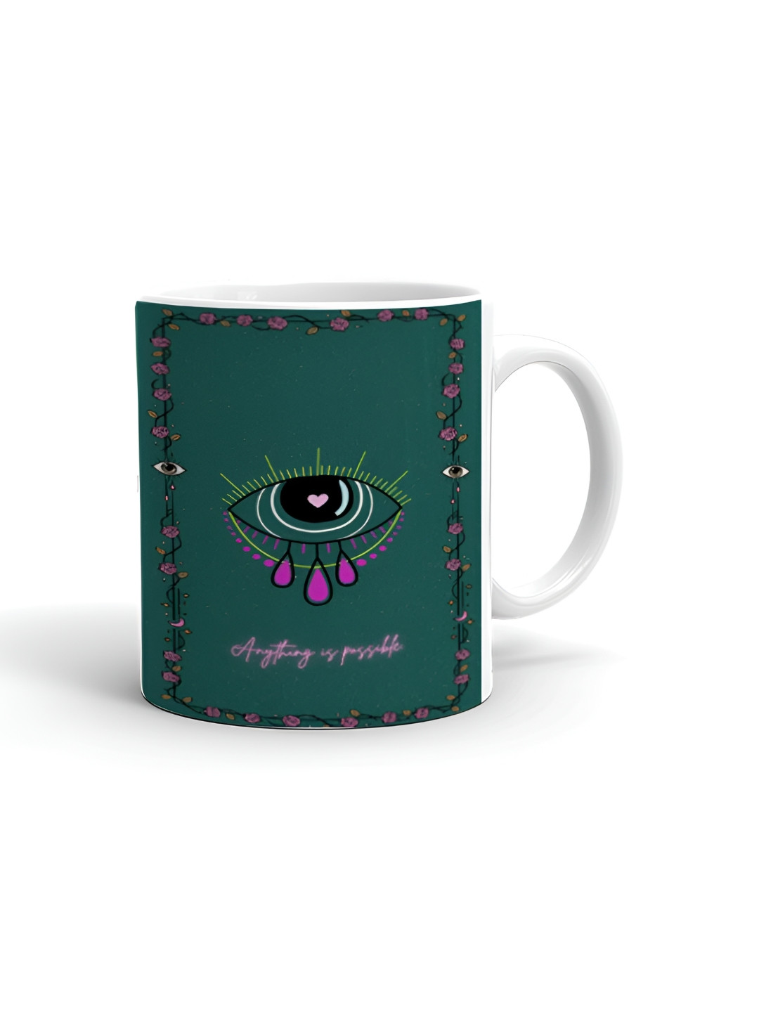 Khakee Im Better Mug White Typography Ceramic Handmade Mug-325ml