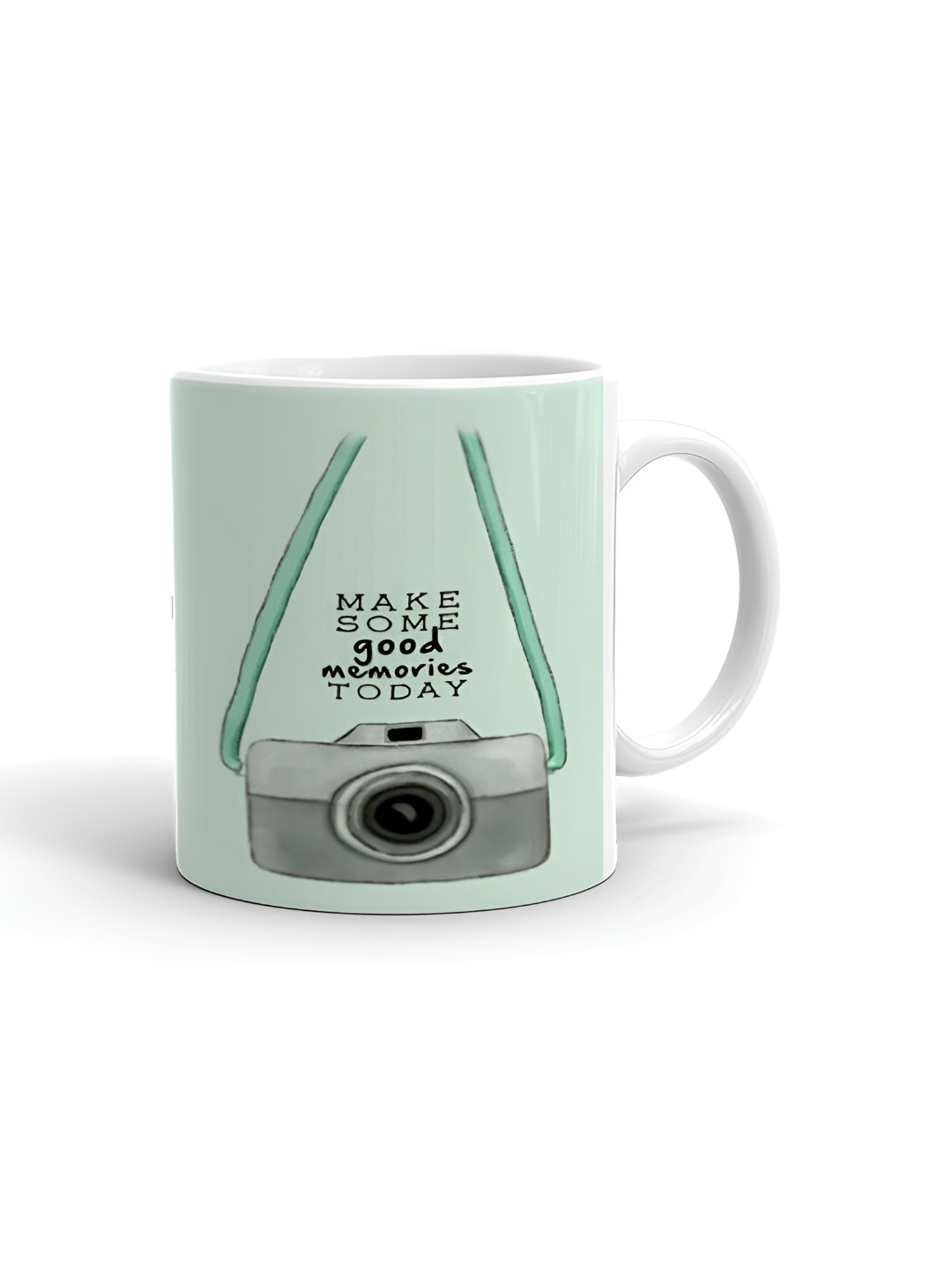 Khakee Every Day is a Start White Typography Ceramic Microwave Safe Mug-325ml
