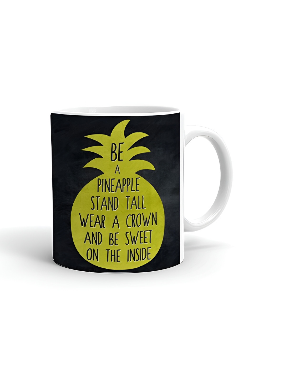 Khakee Souvenir Gift Premier India Colorful Traditional Art White Typography Ceramic Handmade Mug-325ml