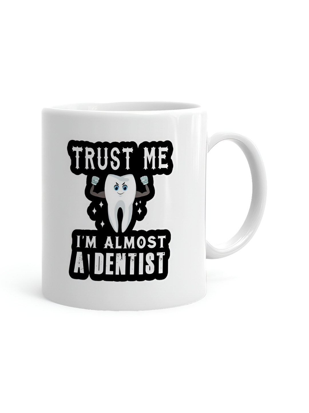 Khakee Work-A-Holic White Typography Ceramic Microwave Safe Mug-325ml