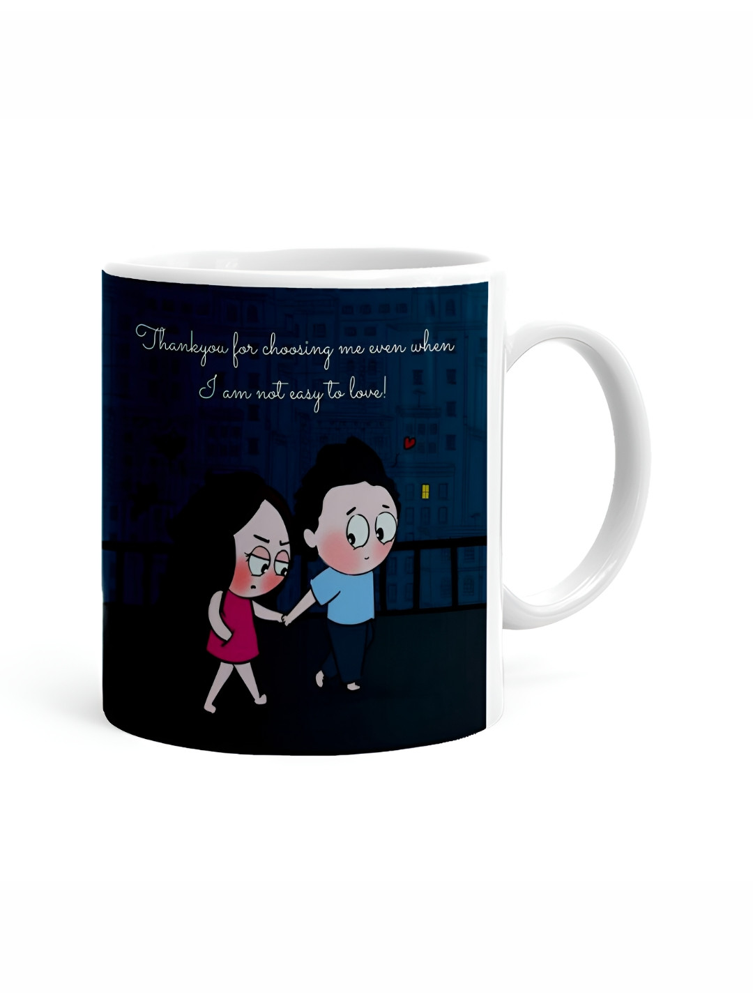 Khakee Happy Daughters Day Featuring Father And Daughter Mug With Message White Typography Ceramic Microwave Safe Mug-325ml