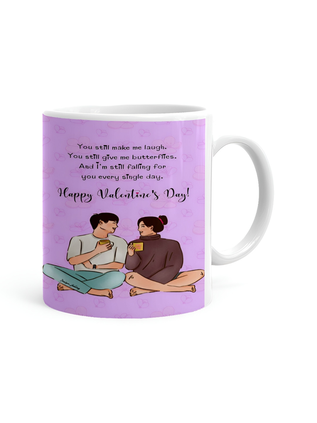 Khakee Happy Birthday Featuring A Girl Customized White Typography Ceramic Microwave Safe Mug-325ml