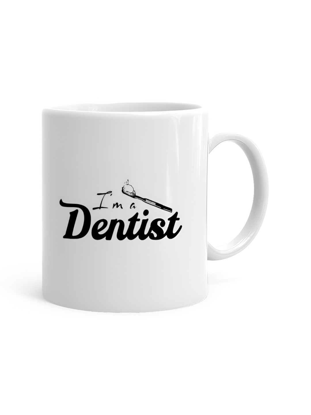 Khakee Im Her King White Typography Ceramic Microwave Safe Mug-325ml