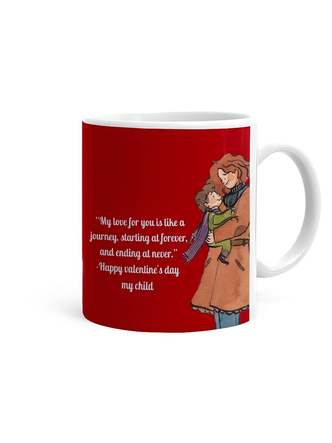 Khakee Love Is Growing Old With You White Typography Ceramic Microwave Safe Mug-325ml