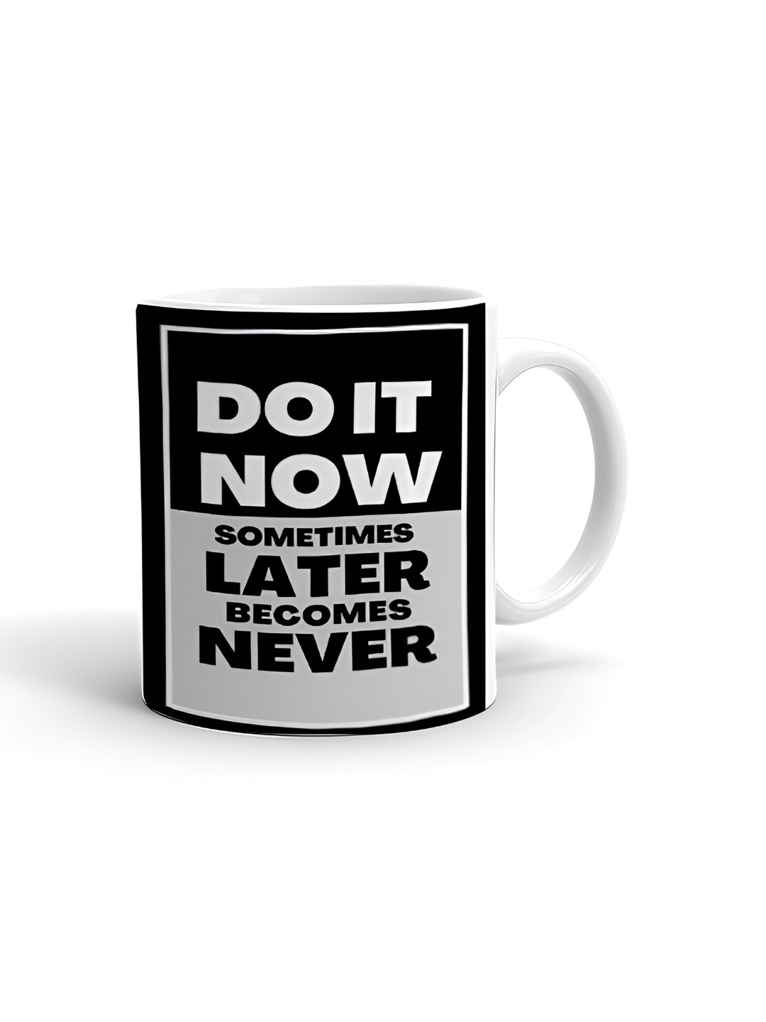 Khakee Love Quotes White Typography Ceramic Microwave Safe Mug-325ml