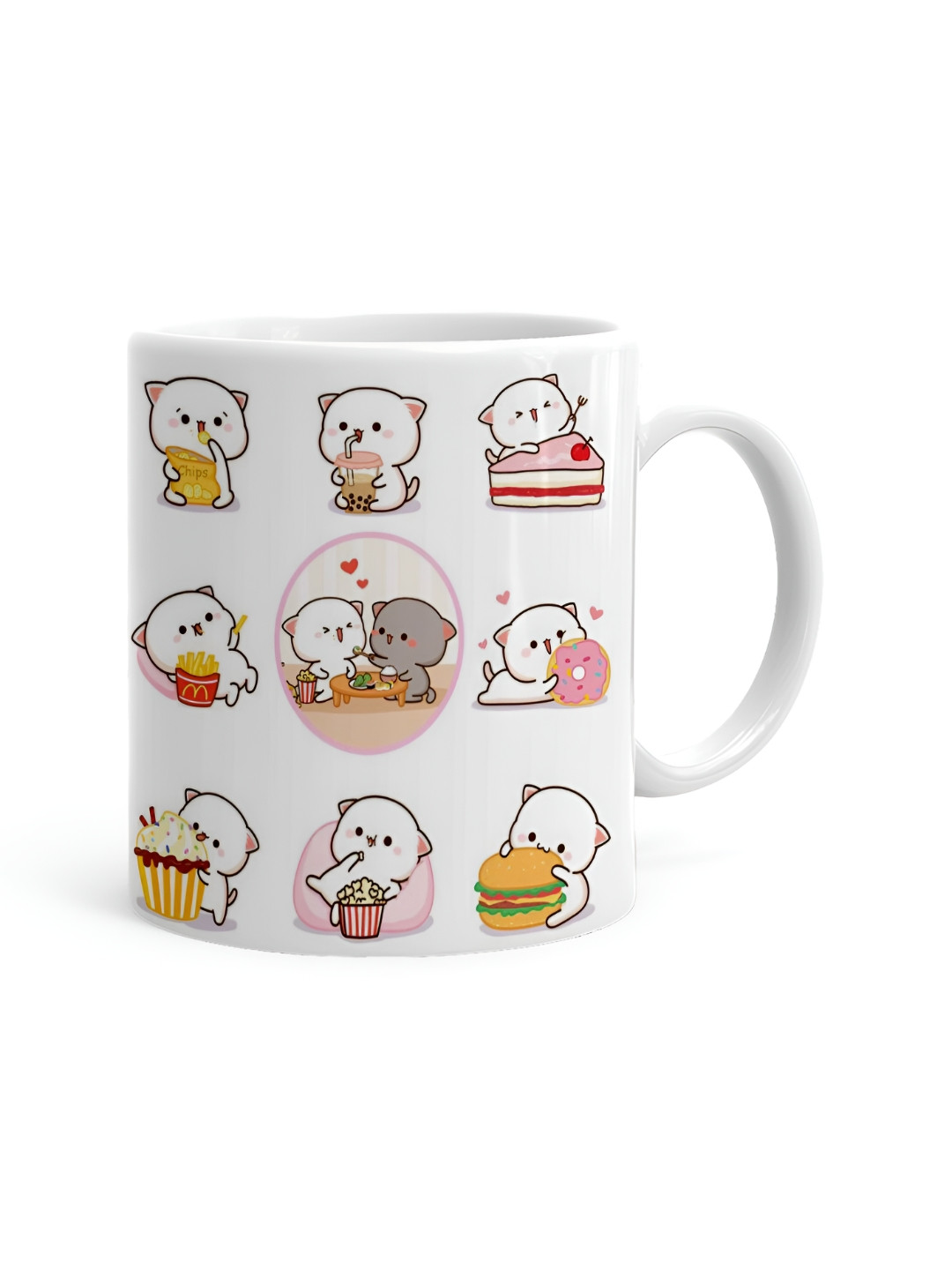 Khakee I May Find A Prince But My Dad Will Always Be My King White Cartoon Characters Ceramic Handmade Mug-325ml