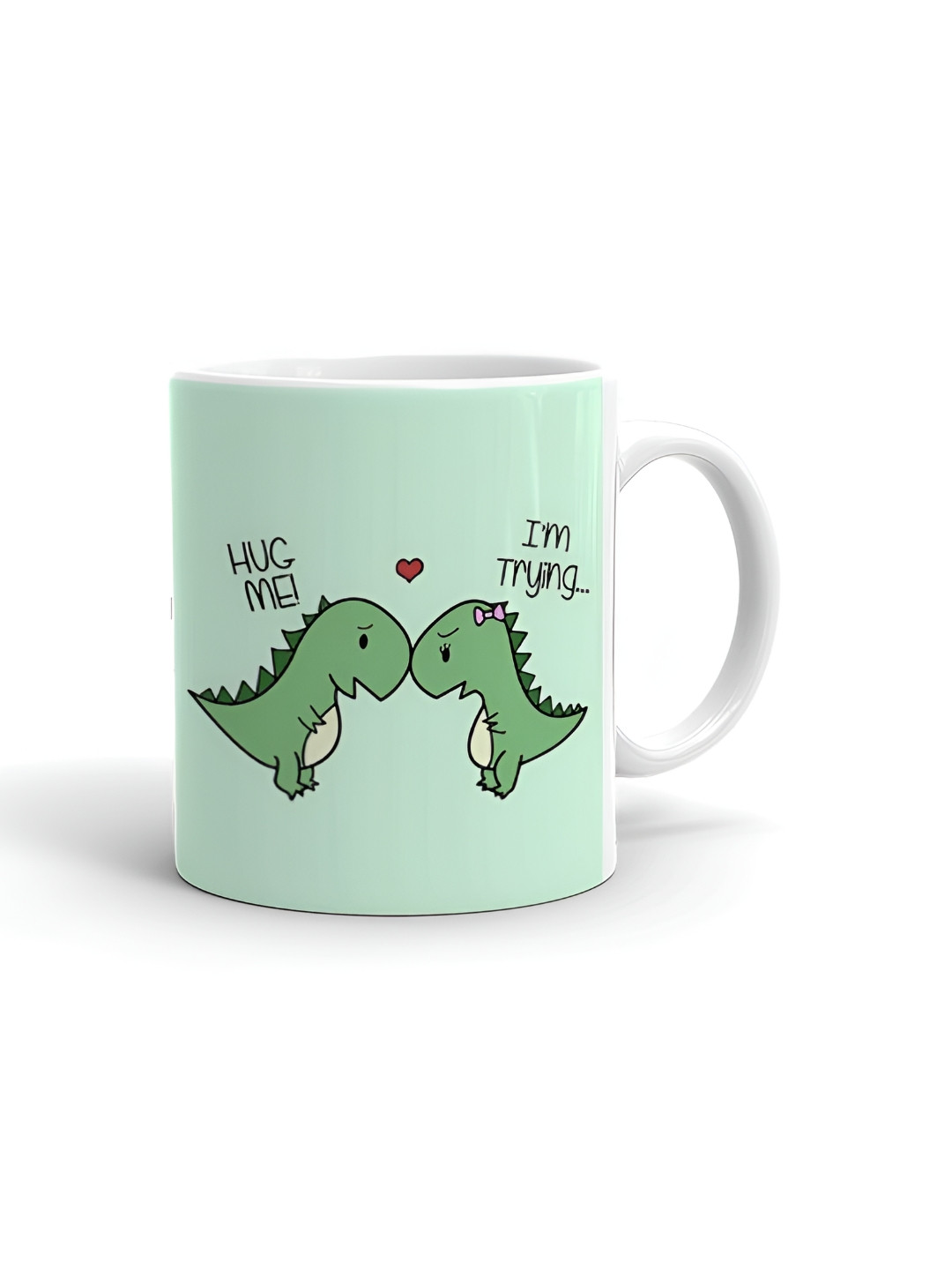 Khakee Thats Sister - Brother Love White Cartoon Characters Ceramic Handmade Mug-325ml